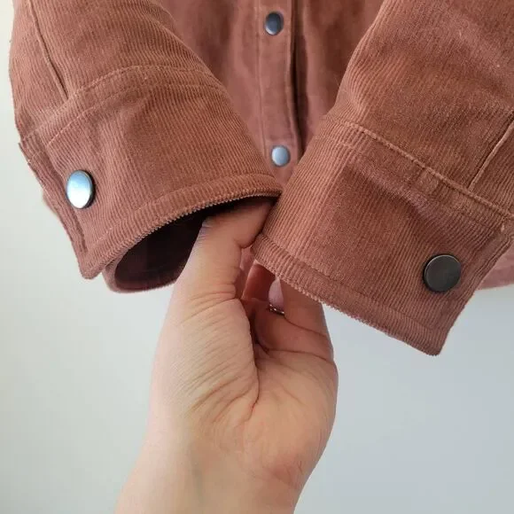 Stio Mauve Corduroy Jacket with White Collar - Picture 3 of 7